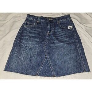 OLD NAVY Women's Frayed Hem Jean Denim Skirt Size 0 New with tags blue